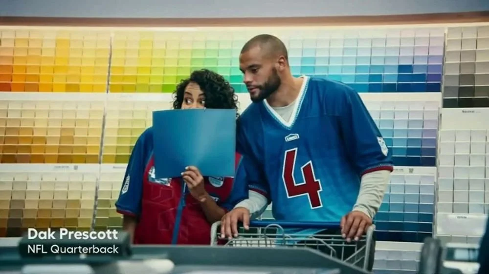 Lowe's x Valspar x NFL campaign featuring Dak Prescott